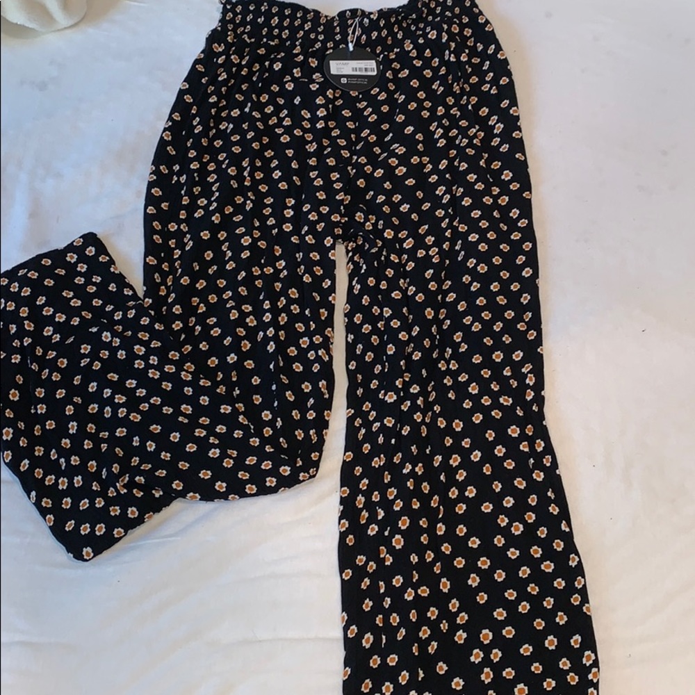 Flowy flowered pants